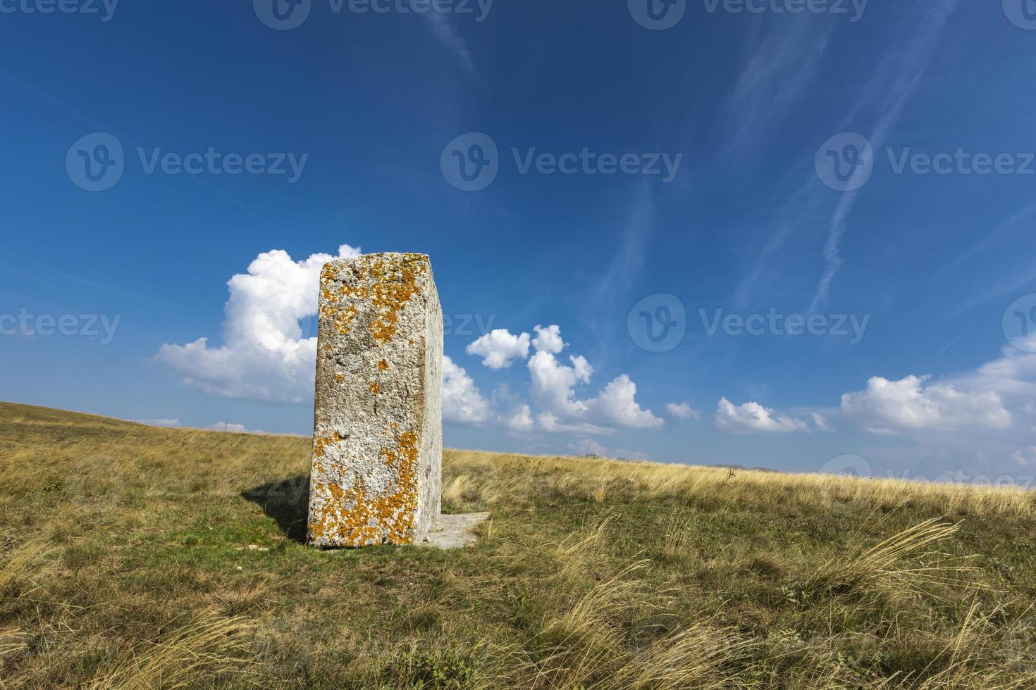 Medieval tombstones in Morine, near Pluzine in Bosnia and Herzegovina photo