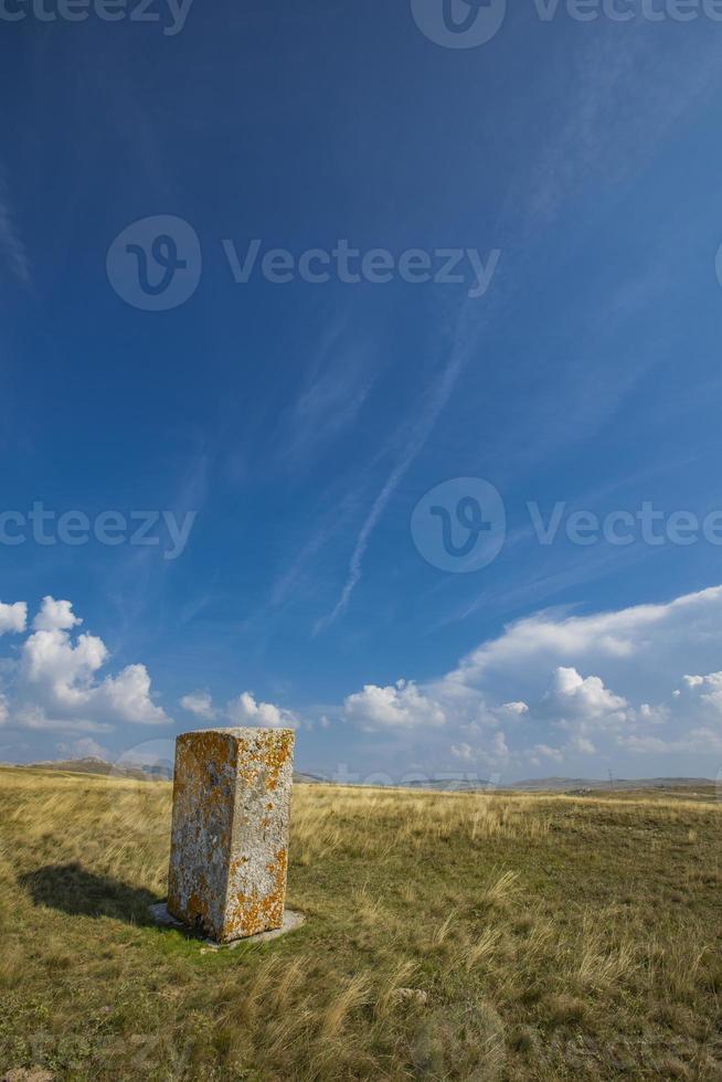 Medieval tombstones in Morine, near Pluzine in Bosnia and Herzegovina photo