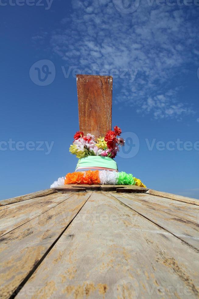 detalle del barco tailandés foto