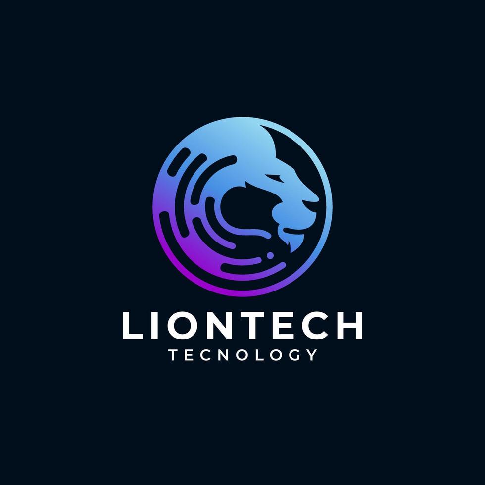 Lion Tech Logo vector