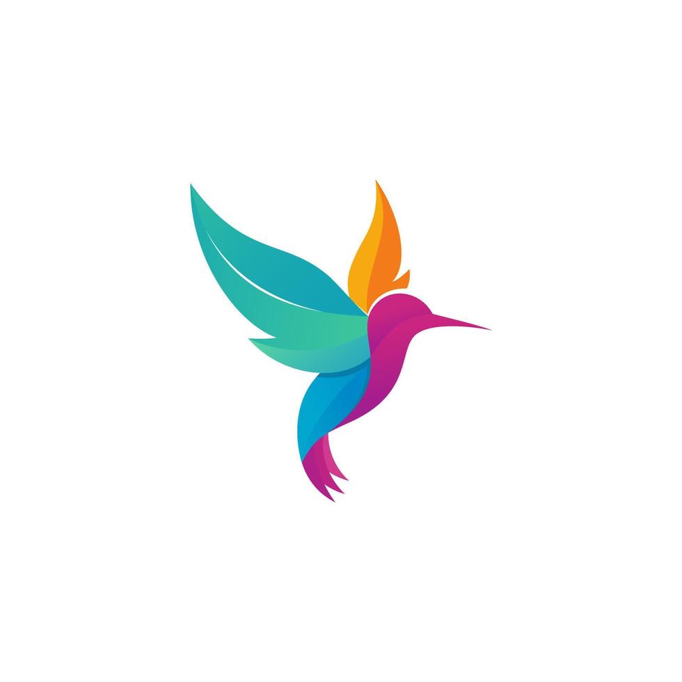vector de logotipo de colibrí