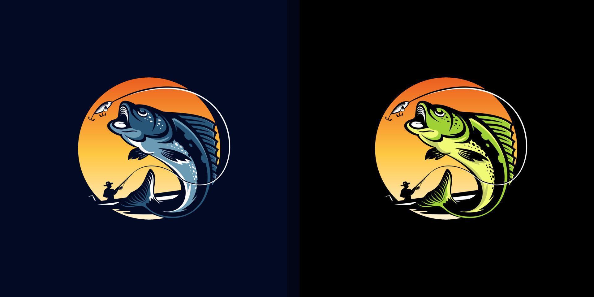 Fishing Logo Design vector