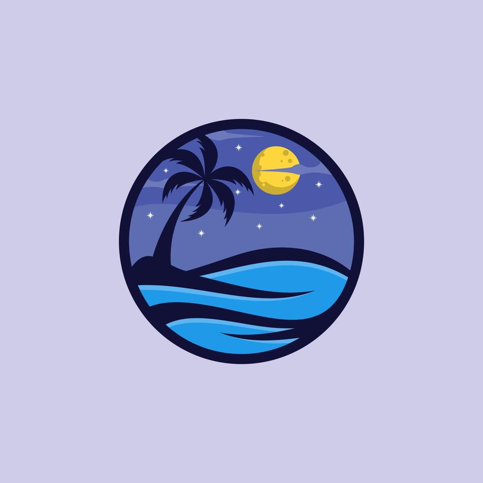 Beach Logo Design vector