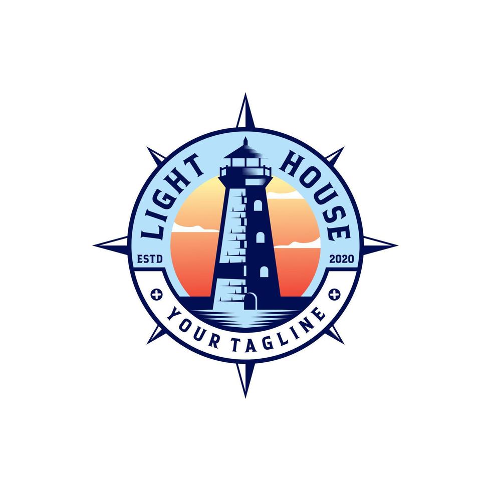 Lighthouse Logo Design vector