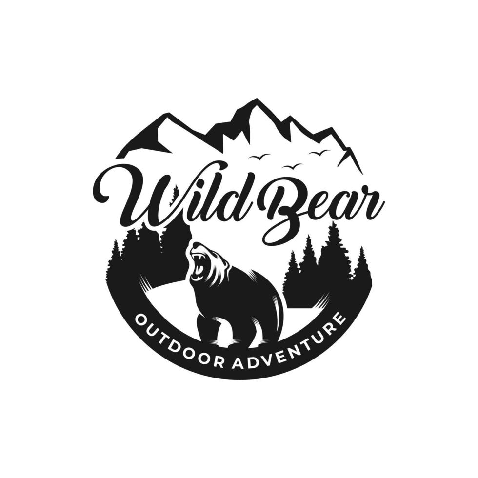 Wild Bear Logo vector