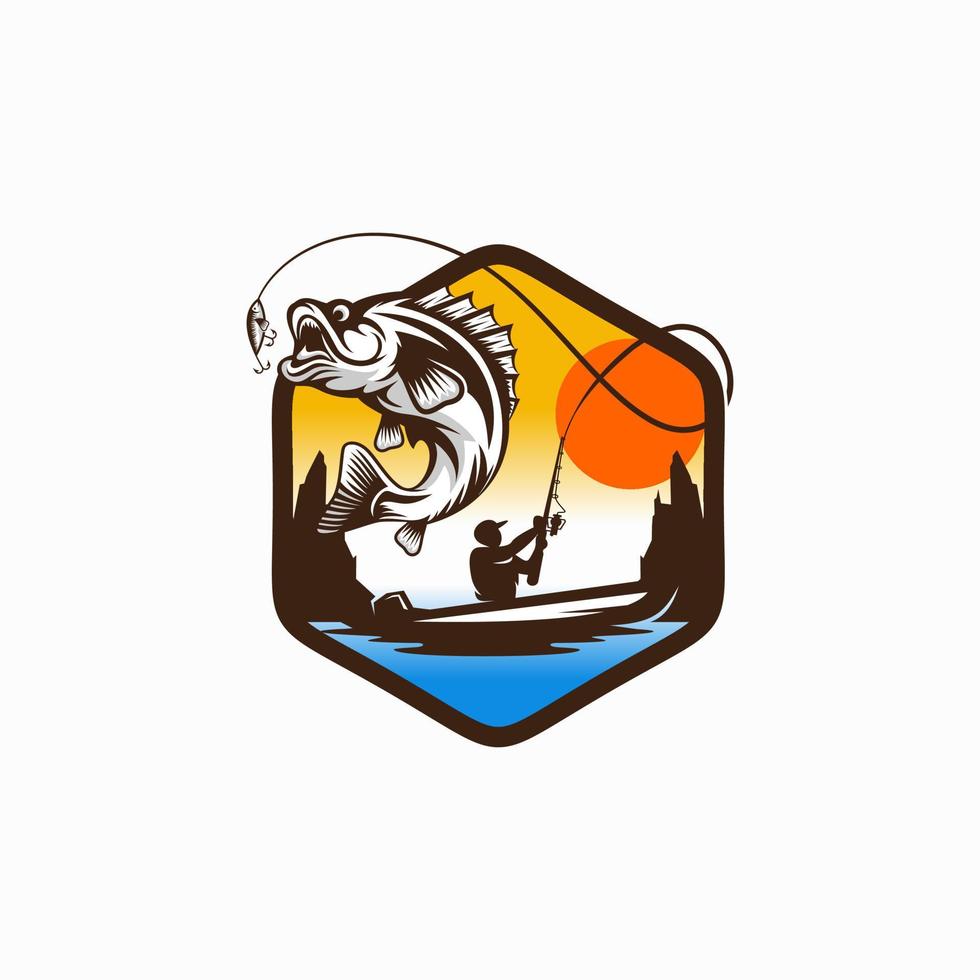 Fishing Logo Design vector