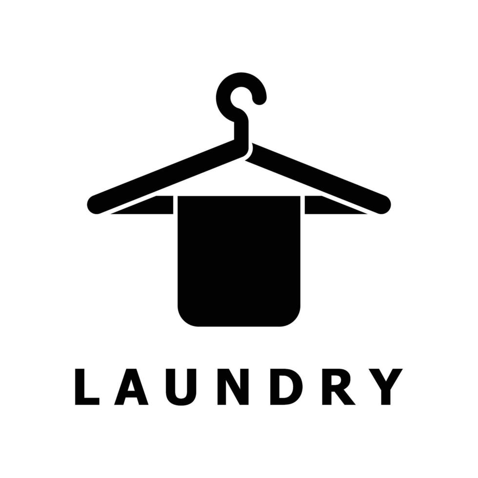 laundry logo vector with slogan template