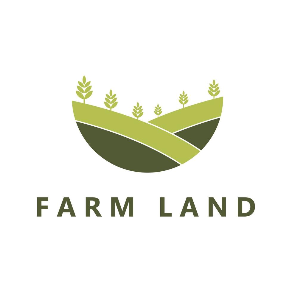 logotipo de granja, vector de logotipo de agricultura con plantilla de eslogan