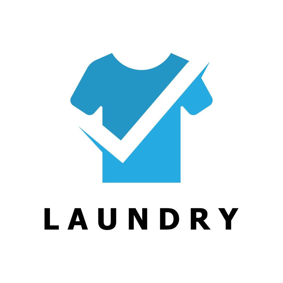 vector de logotipo de lavandería con plantilla de eslogan