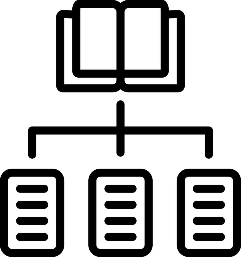 line icon for classification vector