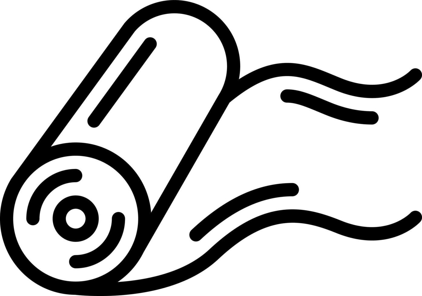 line icon for rolled vector