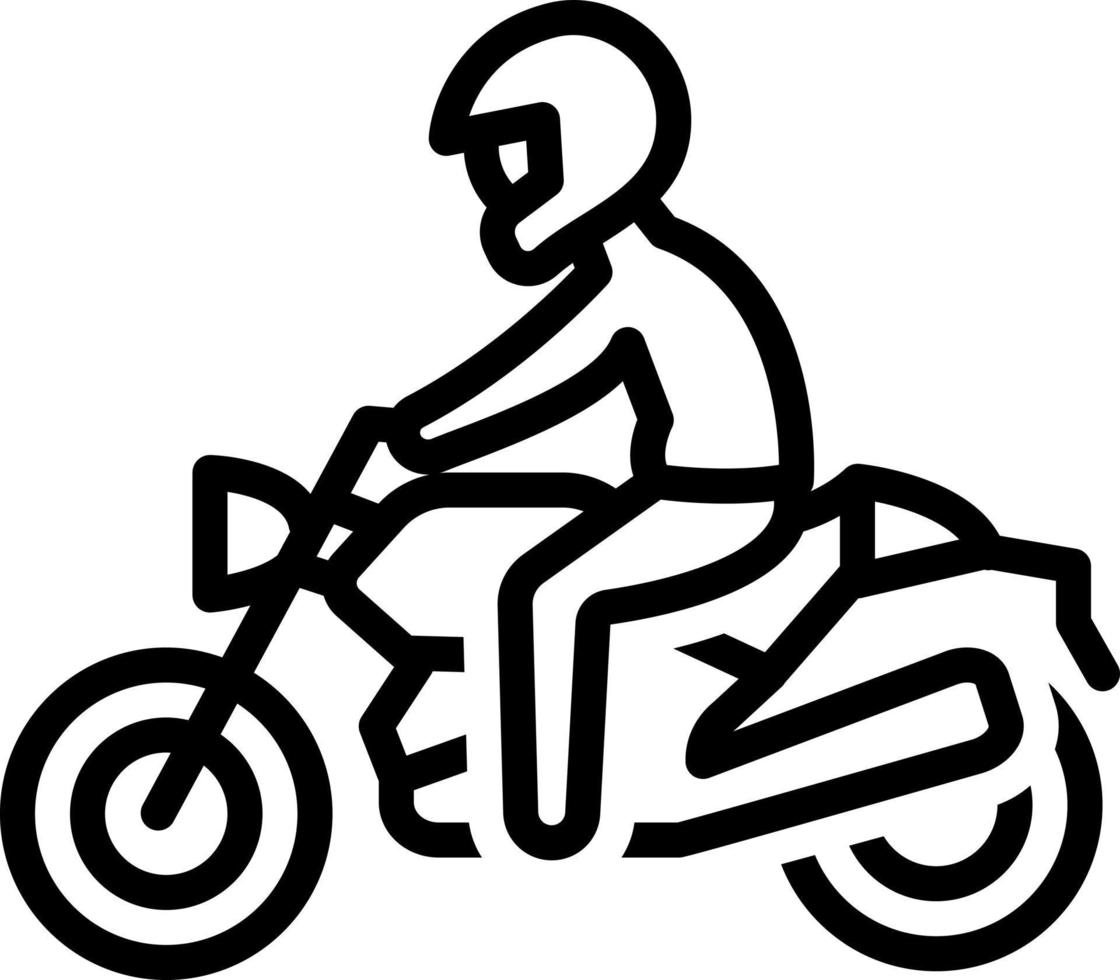 line icon for riding vector