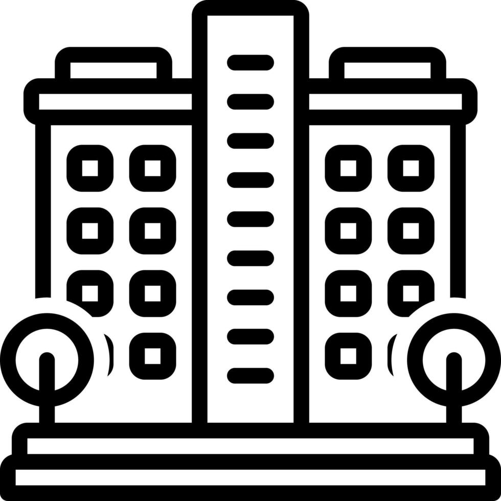 line icon for condos vector