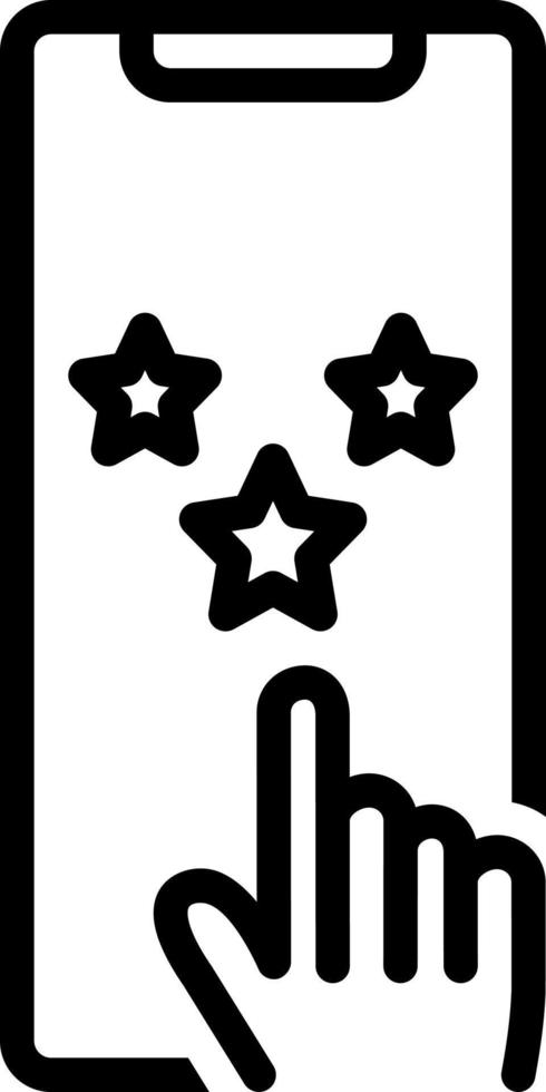 line icon for reviewed vector