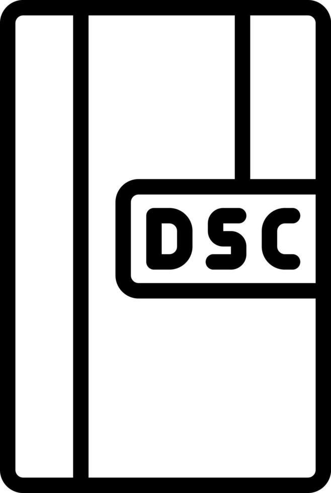 line icon for dsc vector