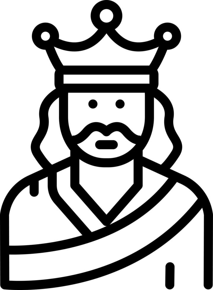 line icon for emperor vector