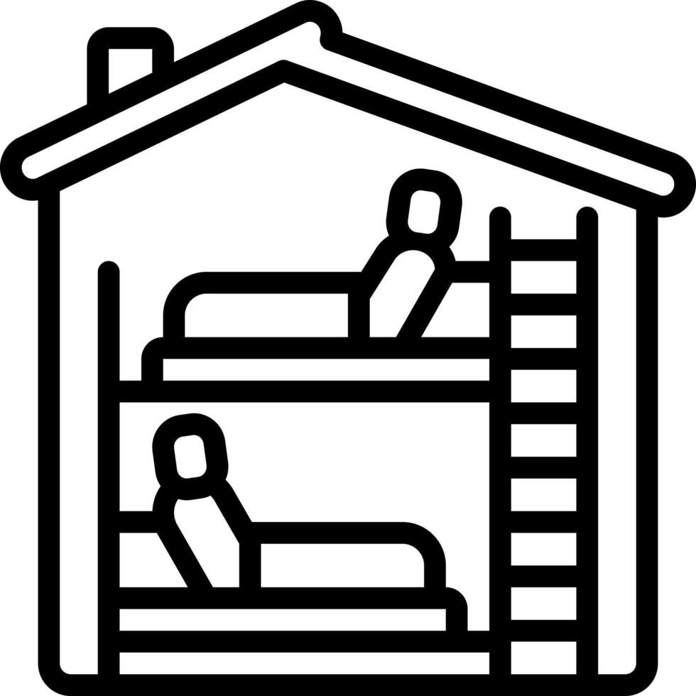 line icon for roommates vector