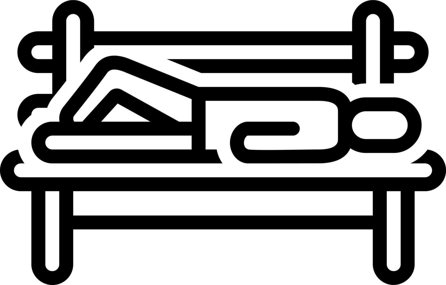 line icon for homeless vector