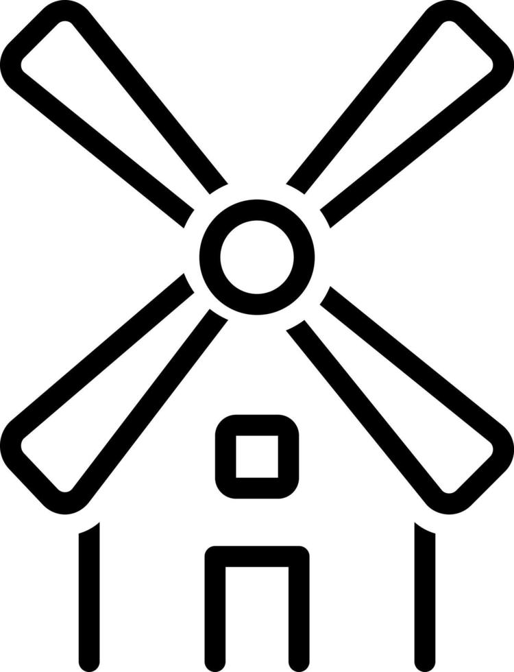 line icon for mill vector