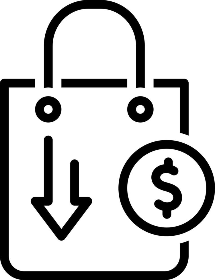 line icon for lowest vector
