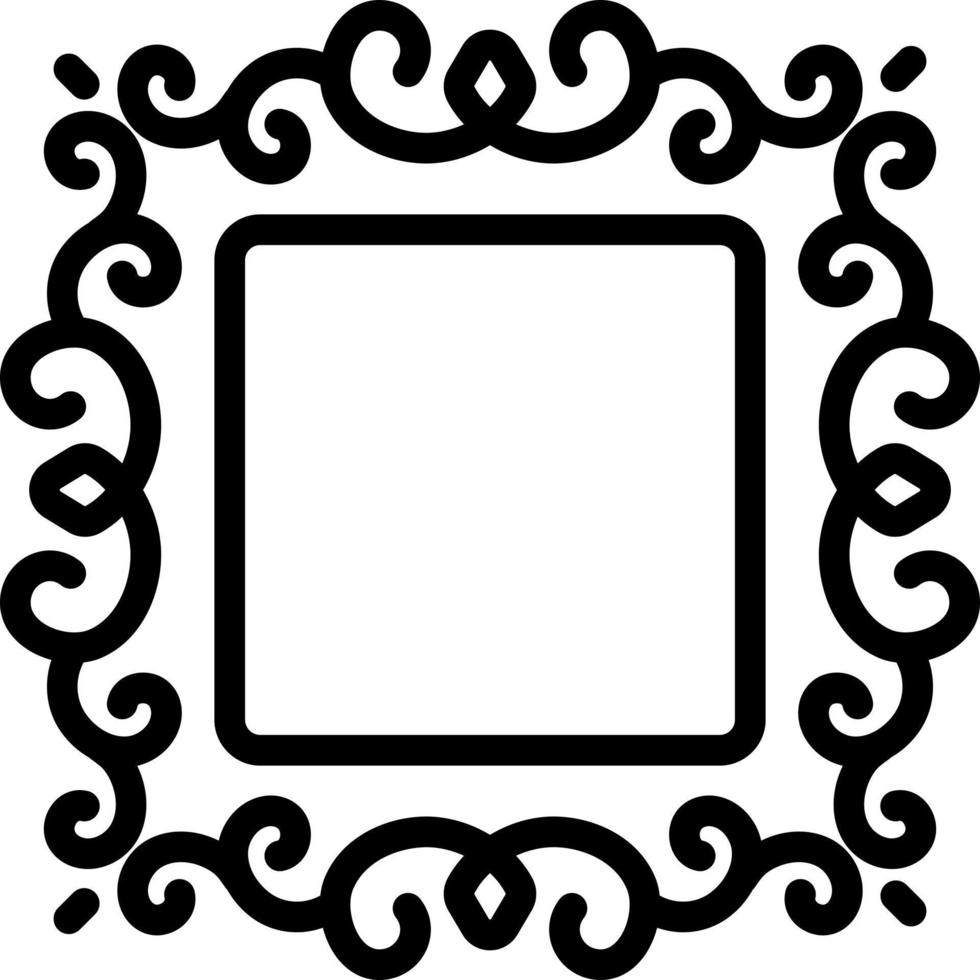 line icon for borders vector