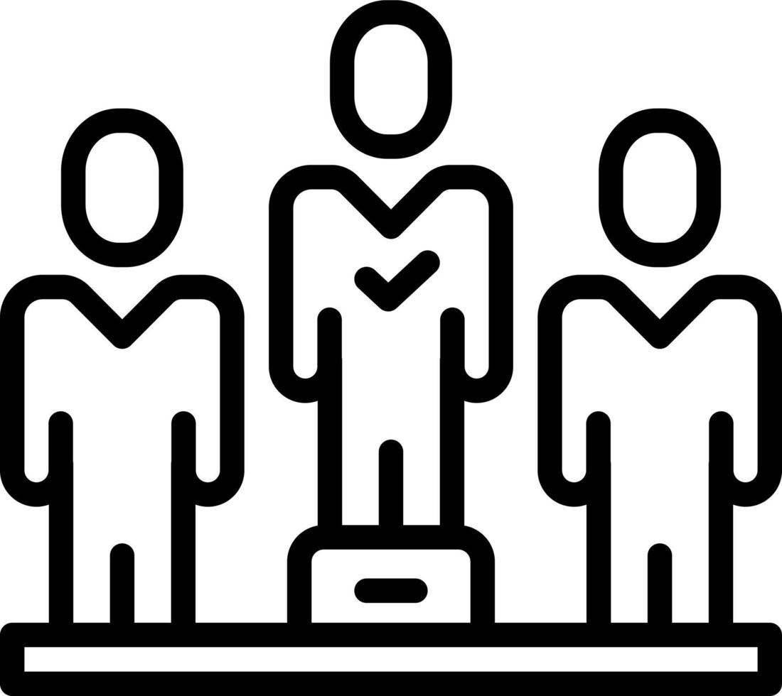 line icon for eligibility vector