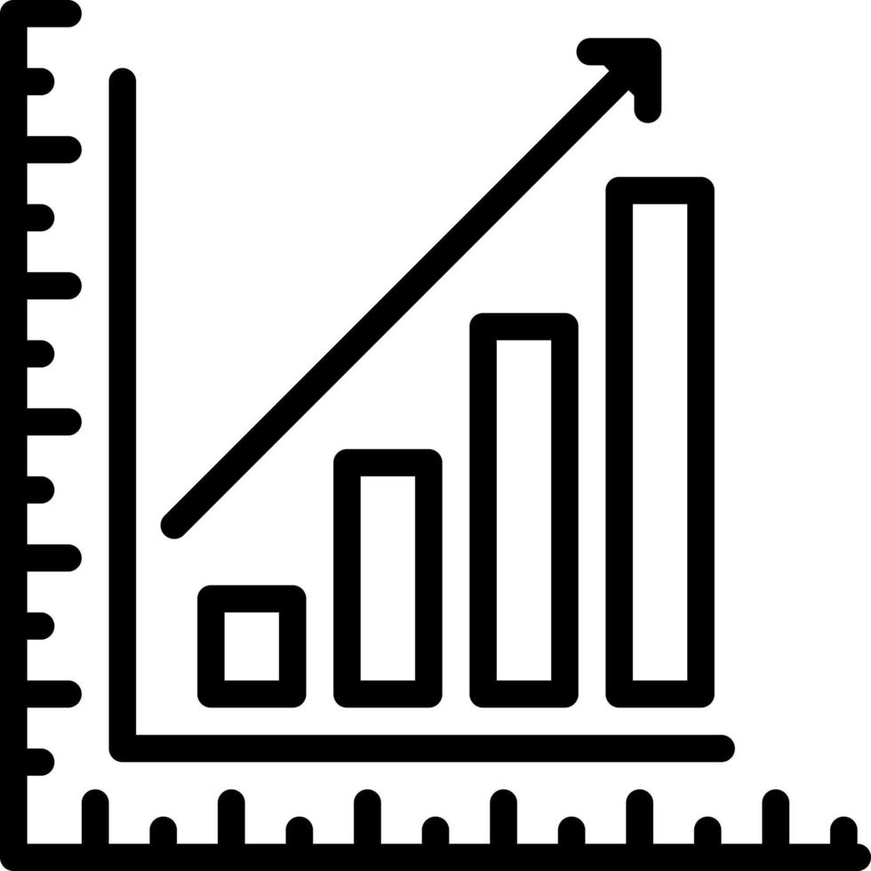 line icon for stat vector