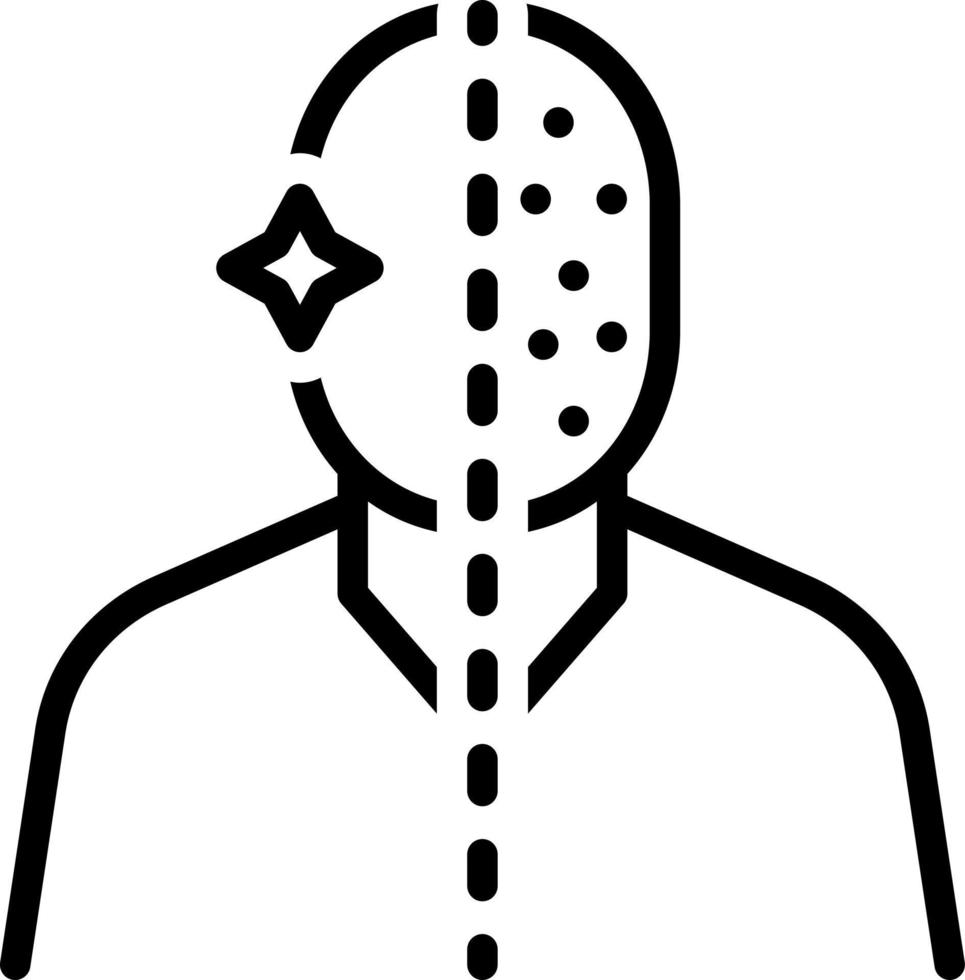line icon for acne vector