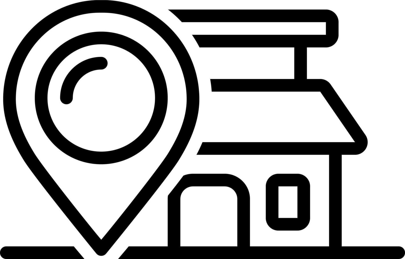 line icon for locale vector