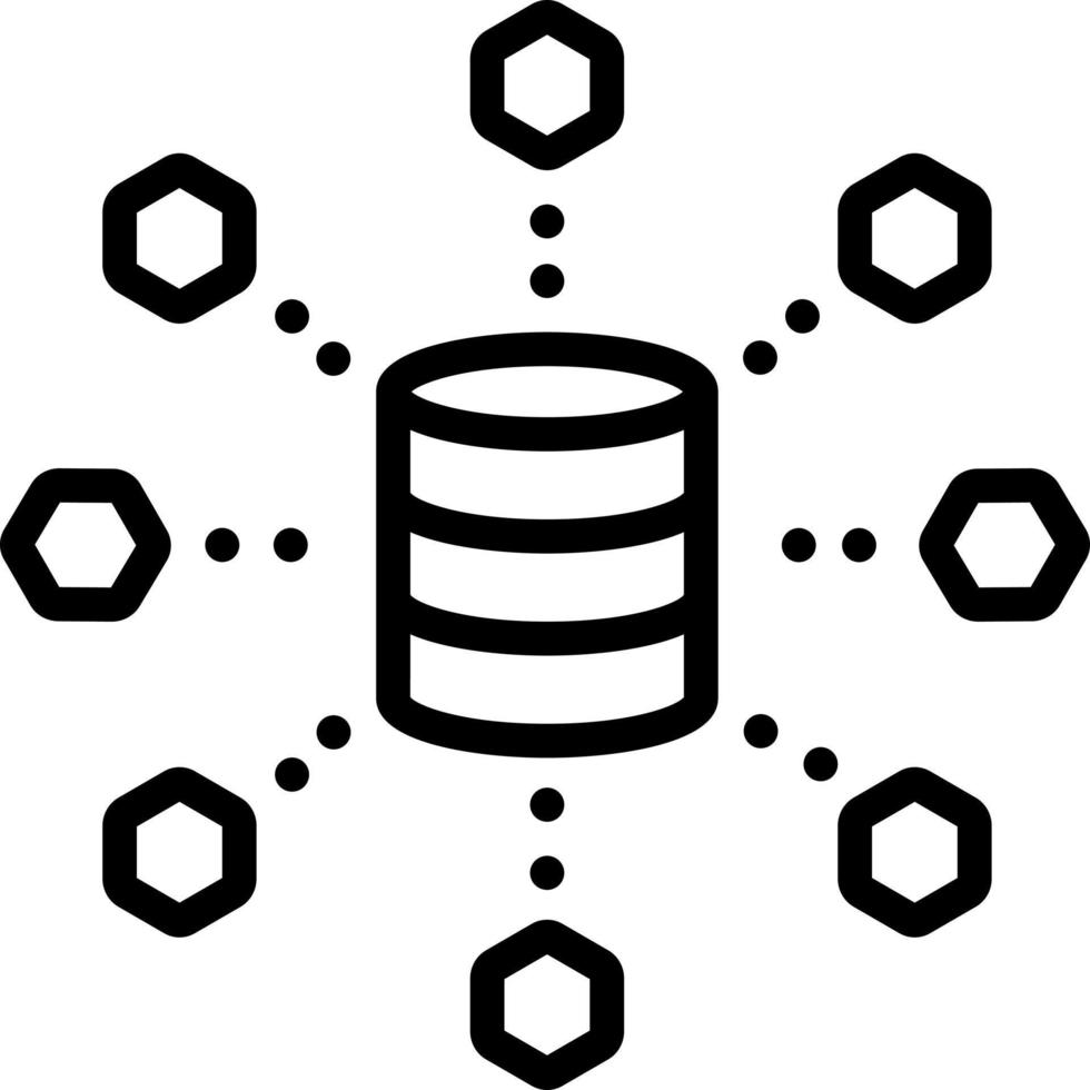 line icon for integrating vector