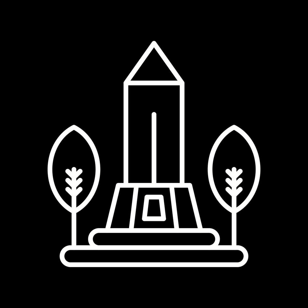 Unique Line Inverted Vector Icon