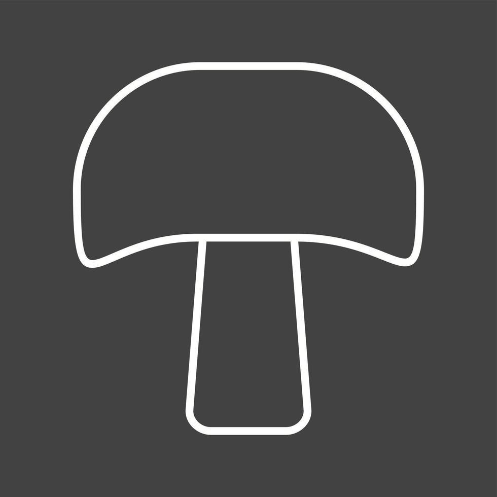 Unique Mushroom Vector Line Icon