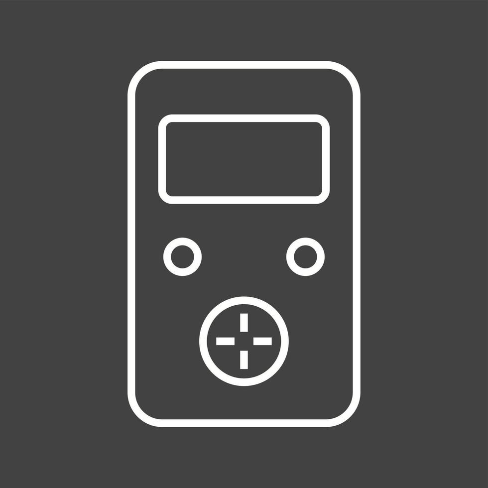 icono de línea de vector de consola única