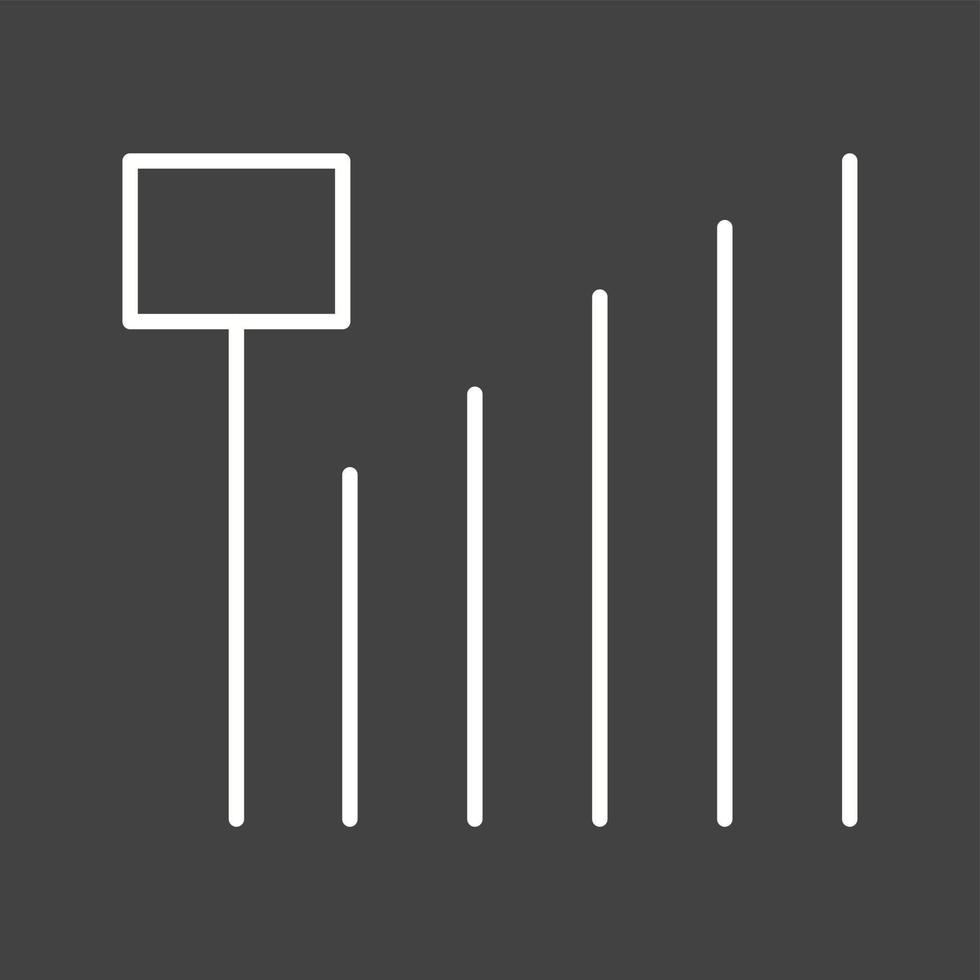 Signals Line Inverted Icon vector