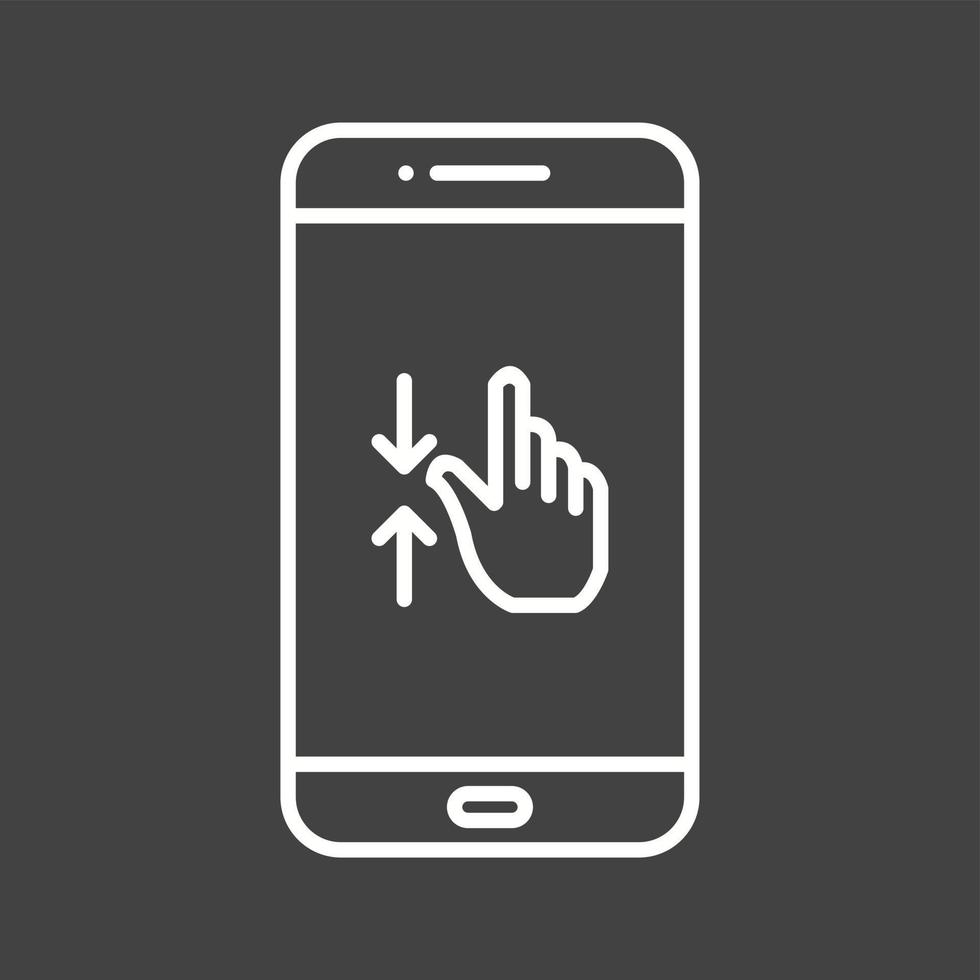 Unique Gestures Vector Line Icon