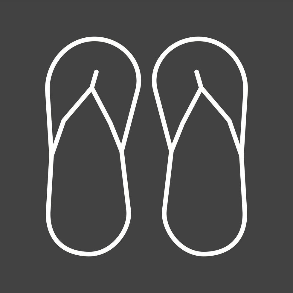 Unique Sandal Vector Line Icon