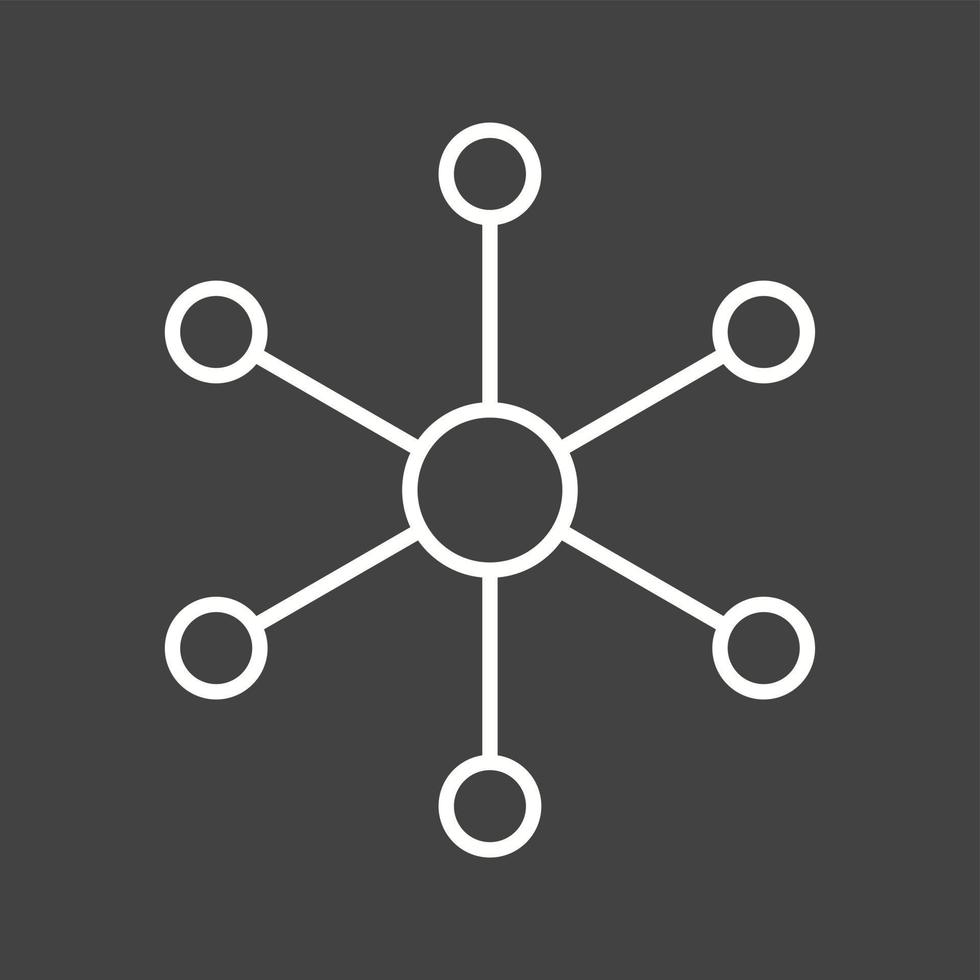 Unique Molecular Structure II Vector Line Icon