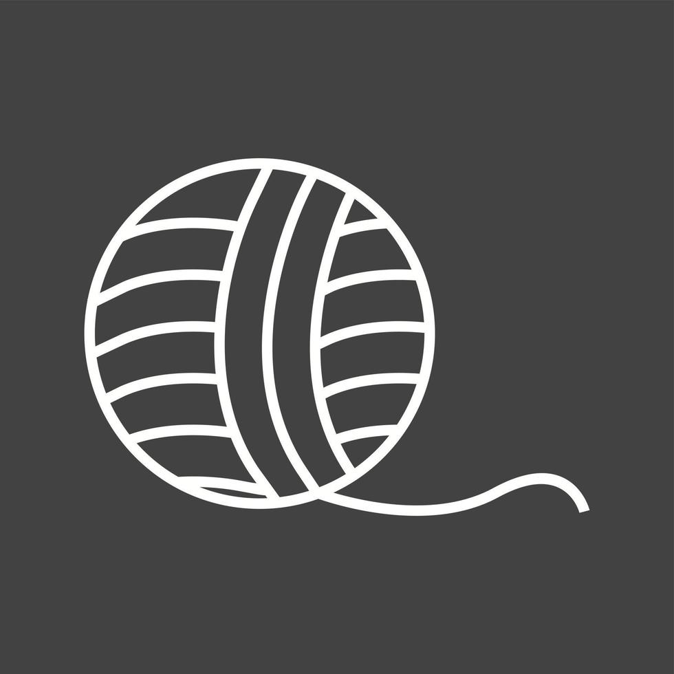 Unique Wool Vector Line Icon