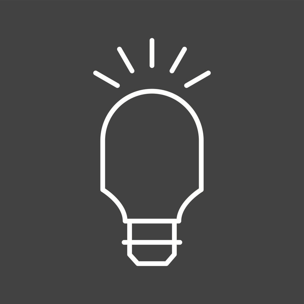 Unique Bulb Vector Line Icon