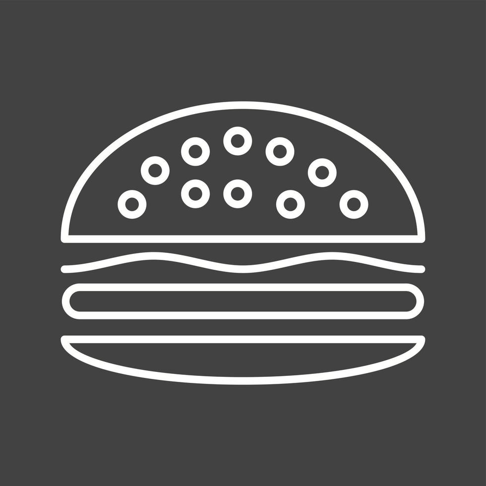 Unique Burger Vector Line Icon