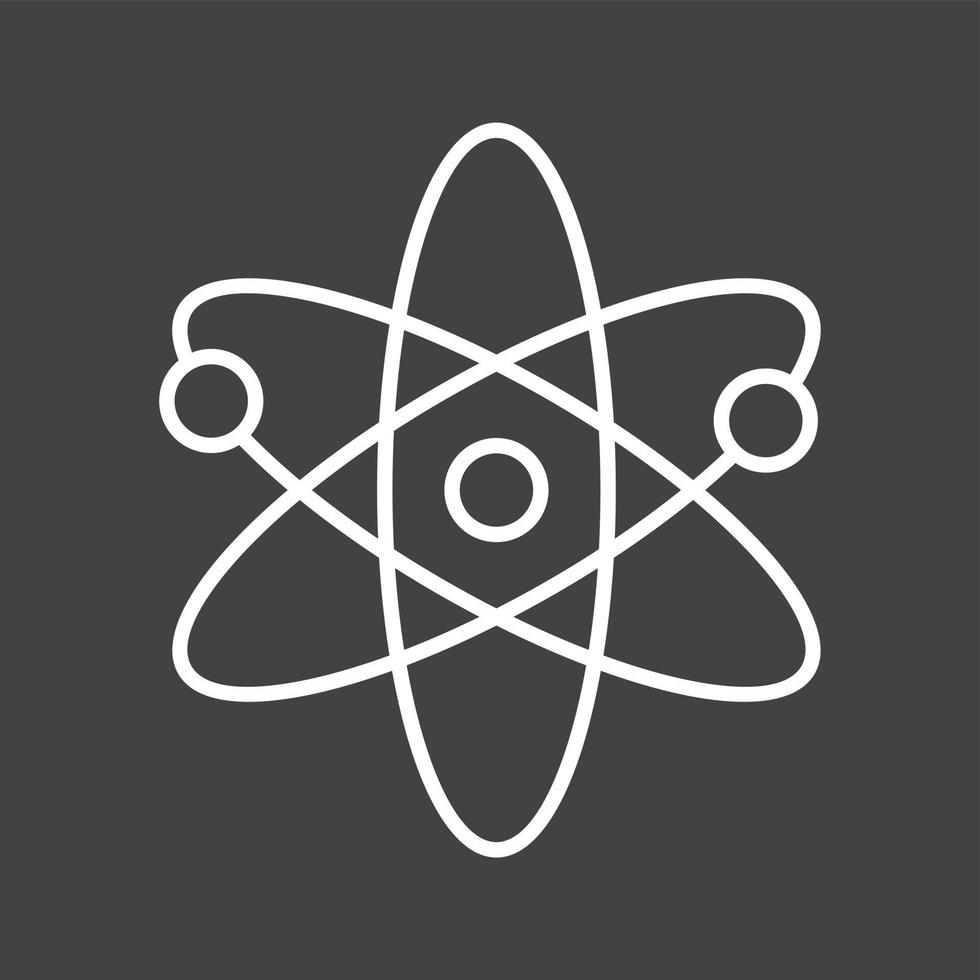 Unique Atomic Structure II Vector Line Icon