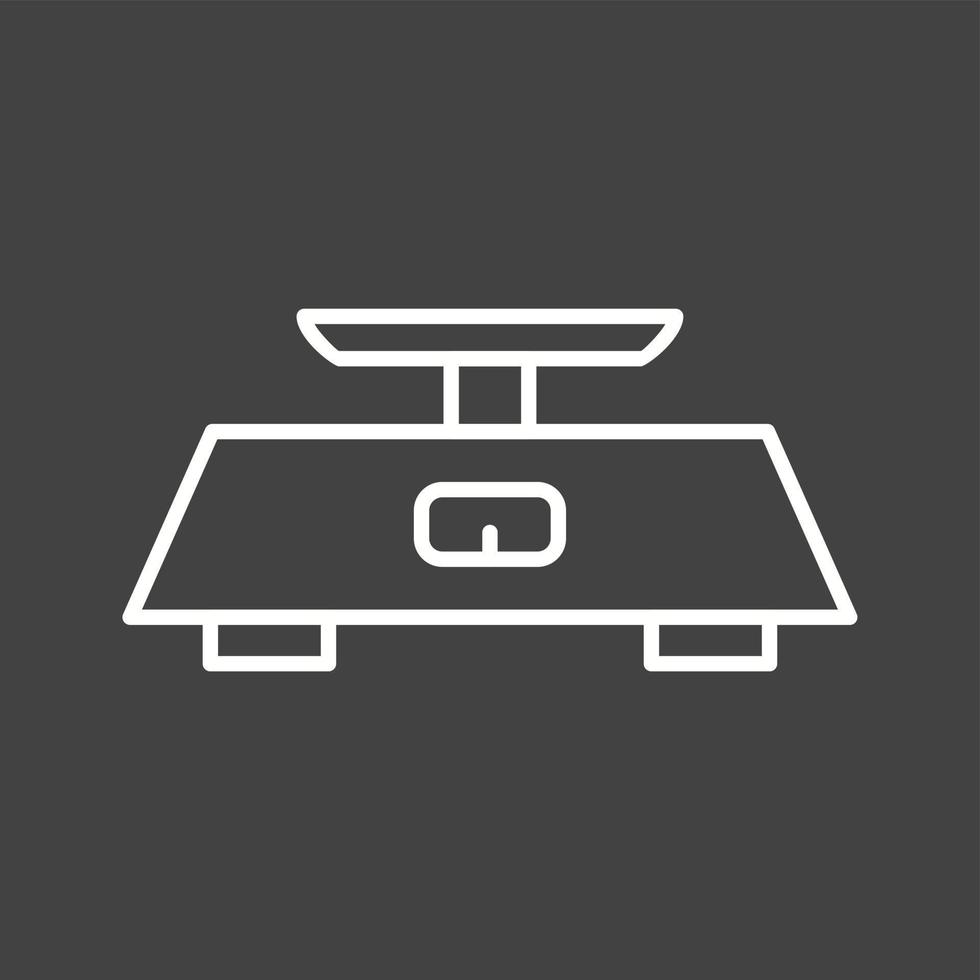Unique Measuring Scale Vector Line Icon