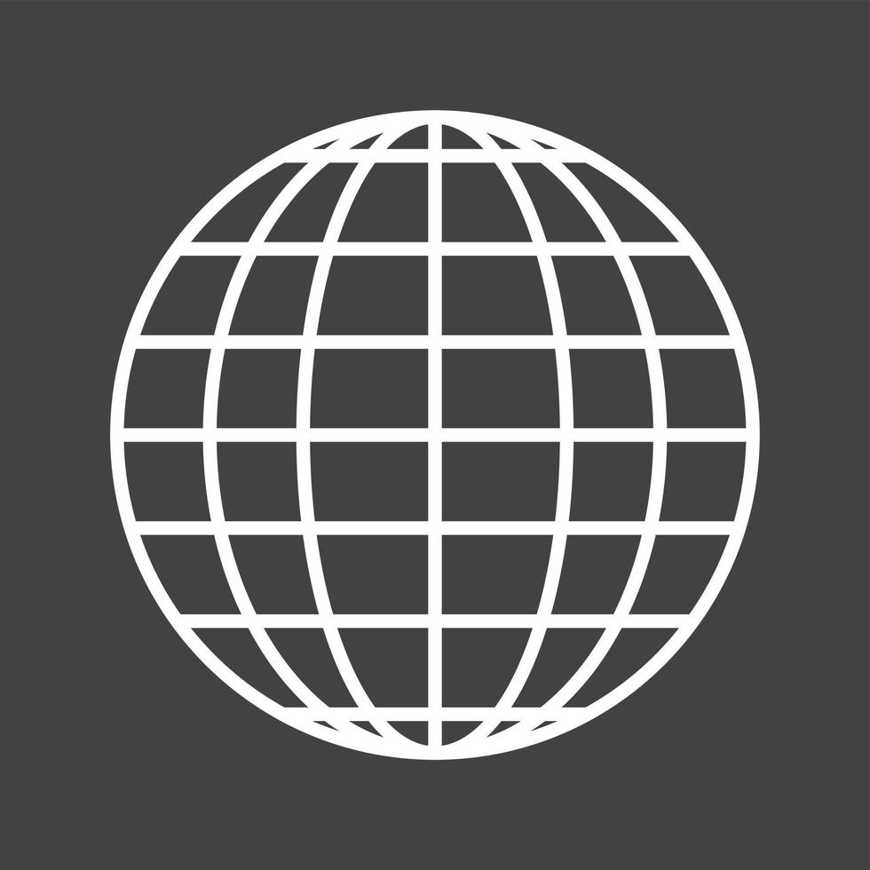 Unique Globe Vector Line Icon