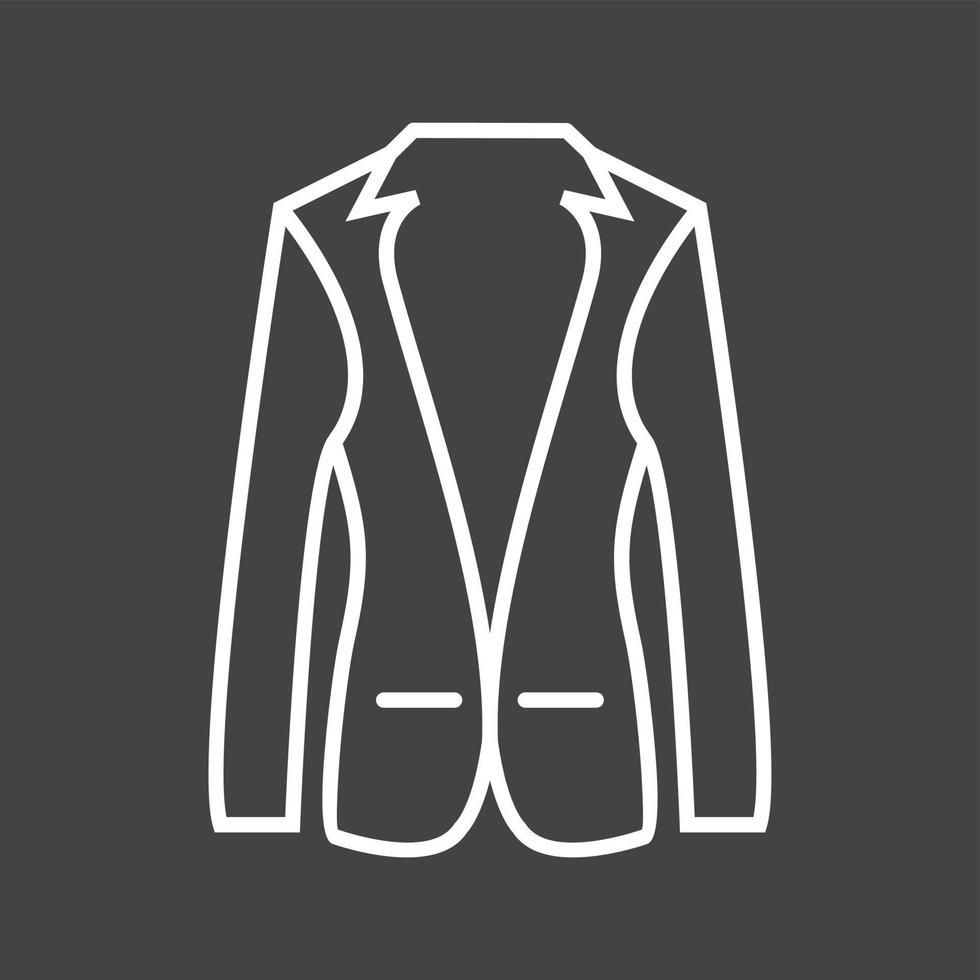 Unique Coat Vector Line Icon