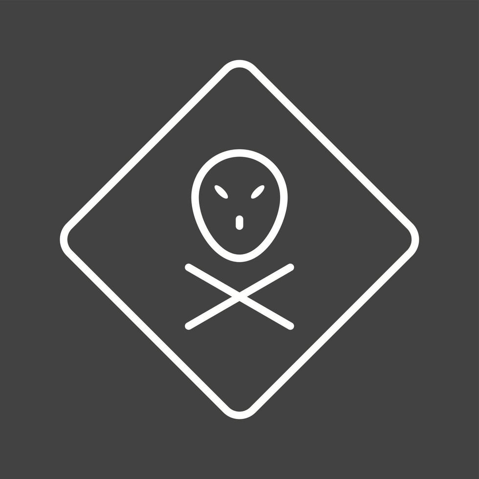 Unique Hazard Vector Line Icon