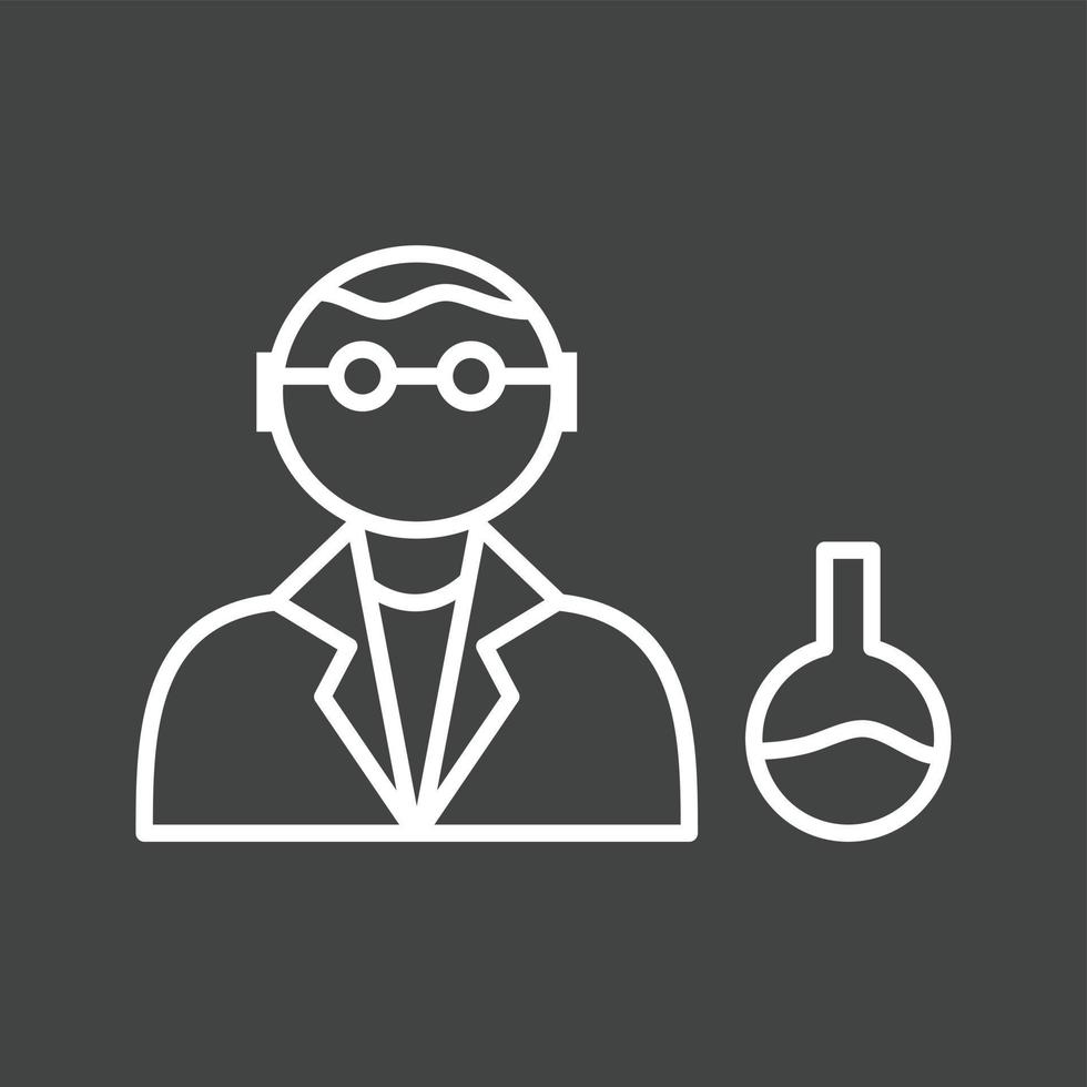Unique Chemist Vector Line Icon