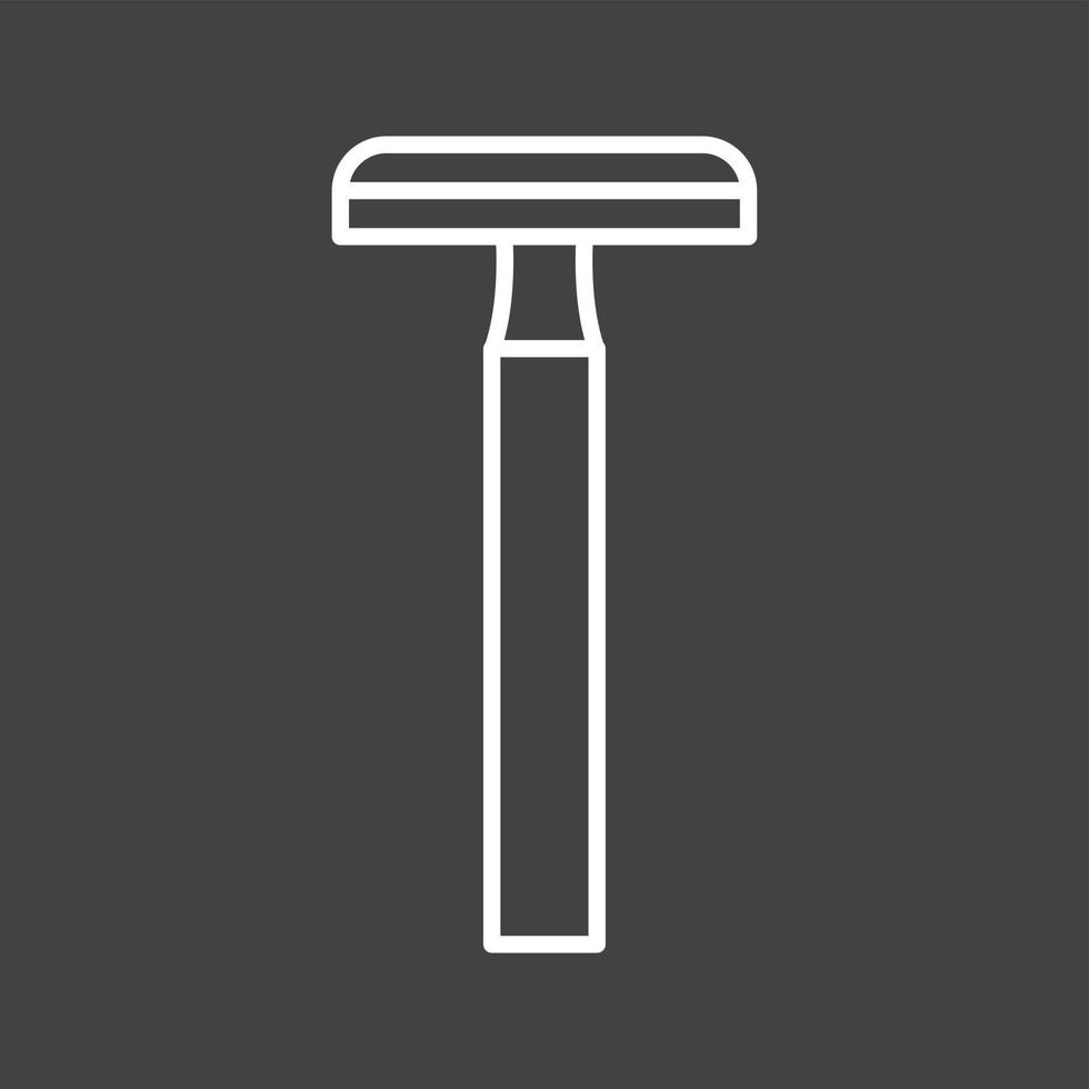 Unique Shaving Blade Vector Line Icon