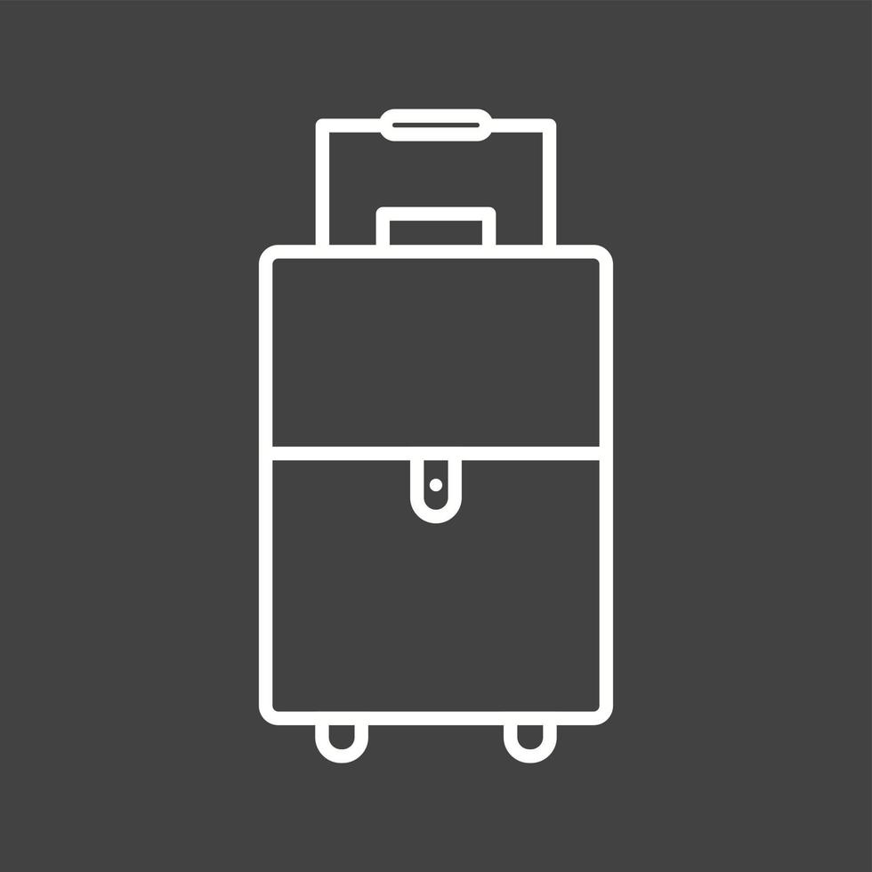 Unique Suitcase Vector Line Icon