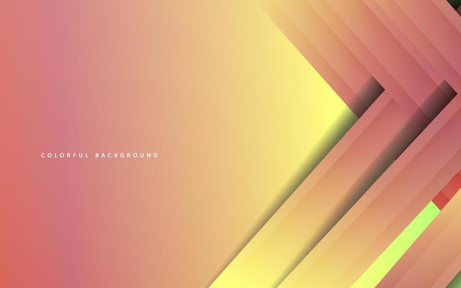 Abstract papercut multicolor background vector