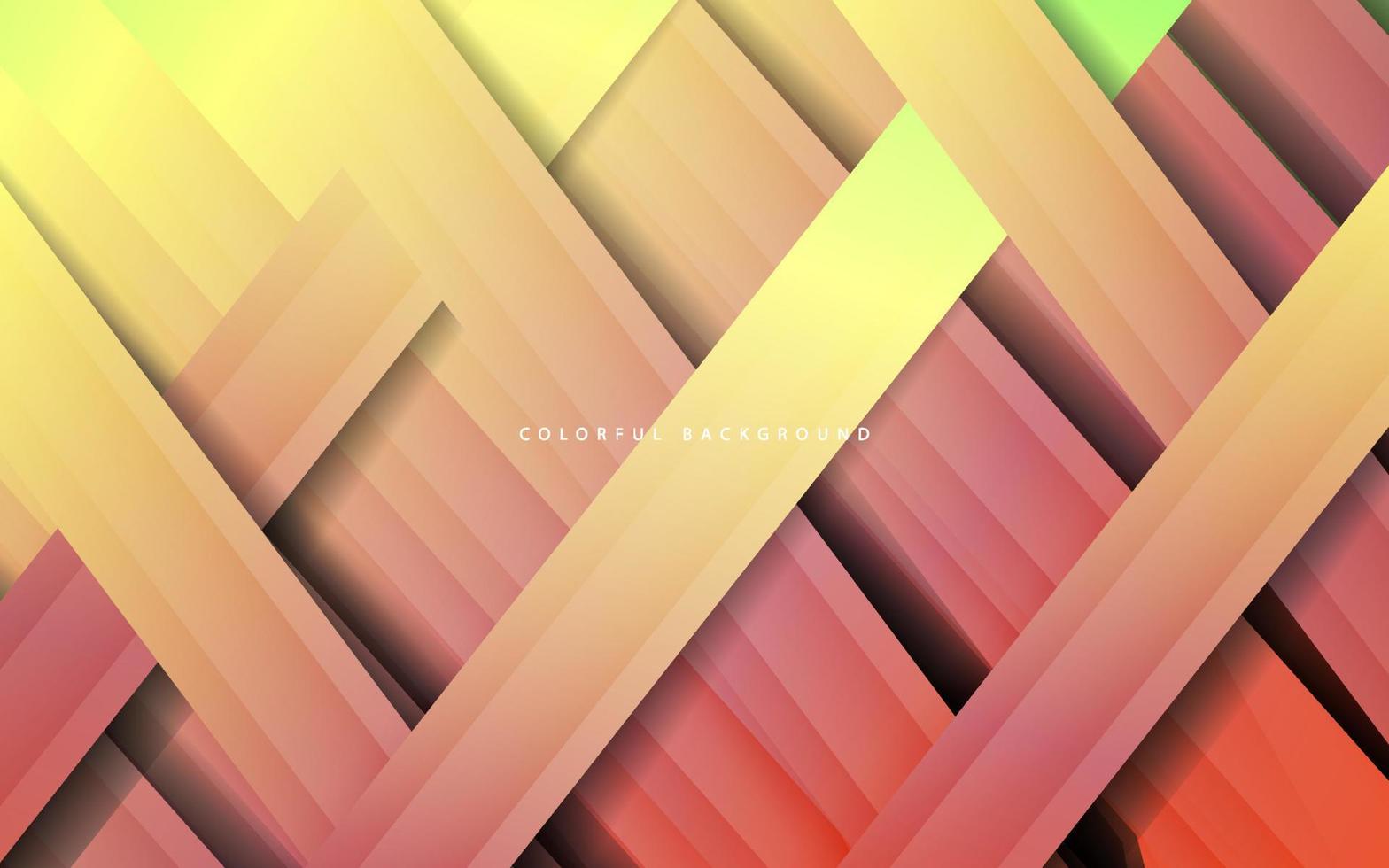 Abstract papercut multicolor background vector